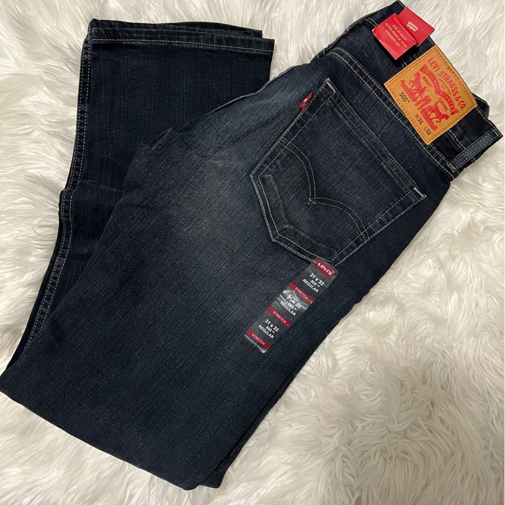 Men’s Levi’s 505 Regular Fit Non Stretch Jeans 31x32